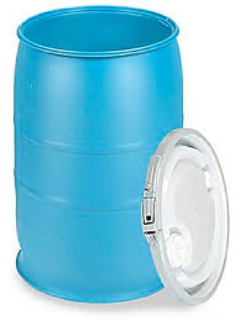 Gallon Poly Open Top Drum With Lid Approved Storage Waste